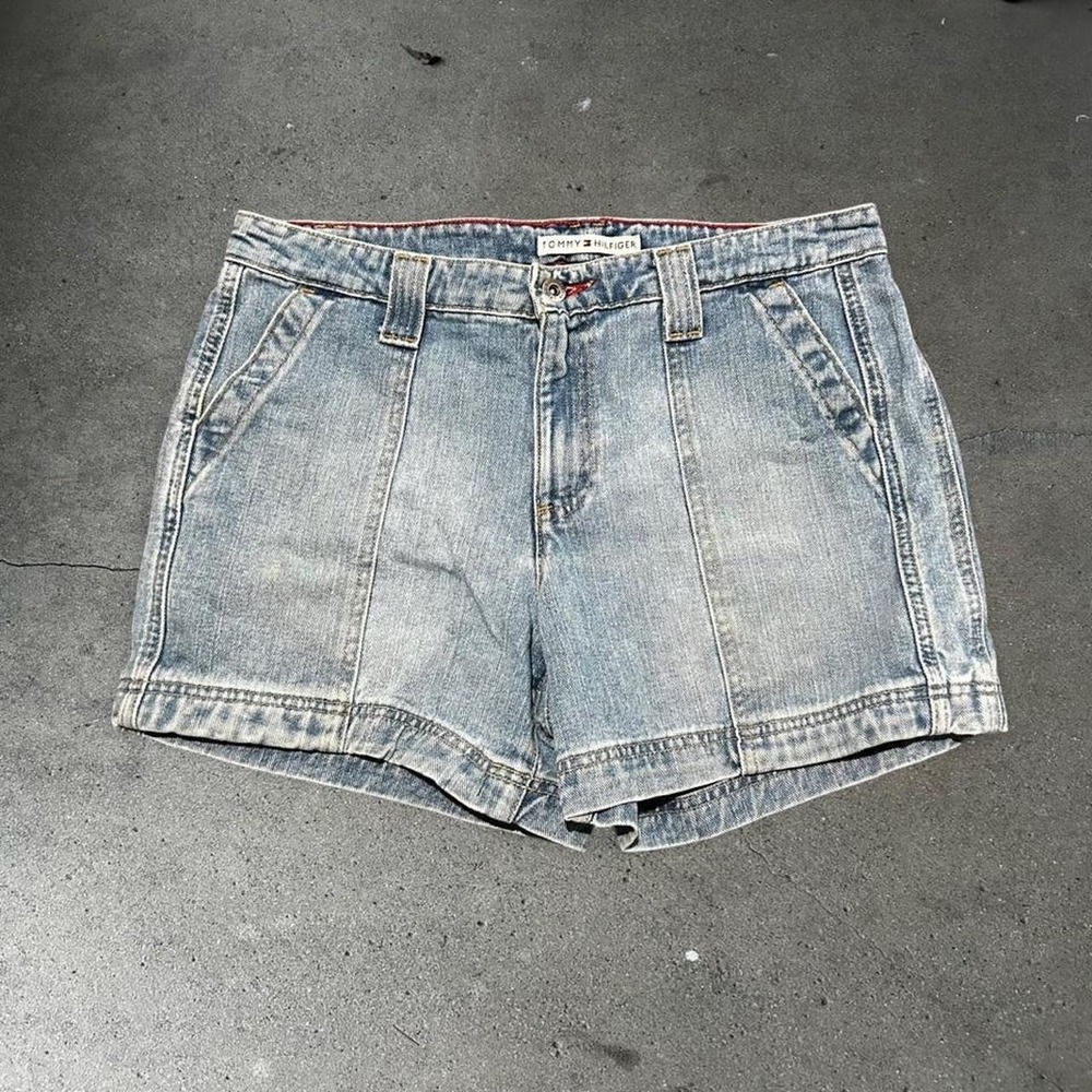 Vintage 2000s women's Tommy Hilfiger denim short micro shorts Size 10